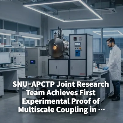 SNU–APCTP Joint Research Team Achieves First Experimental Proof of Multiscale Coupling in Plasma